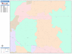 Midwest City Digital Map Color Cast Style